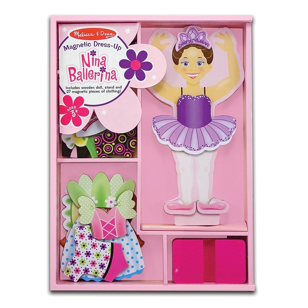 Melissa and Doug AHŞAP MIKNATISLI GİYDİRME - BALERİN NİNA