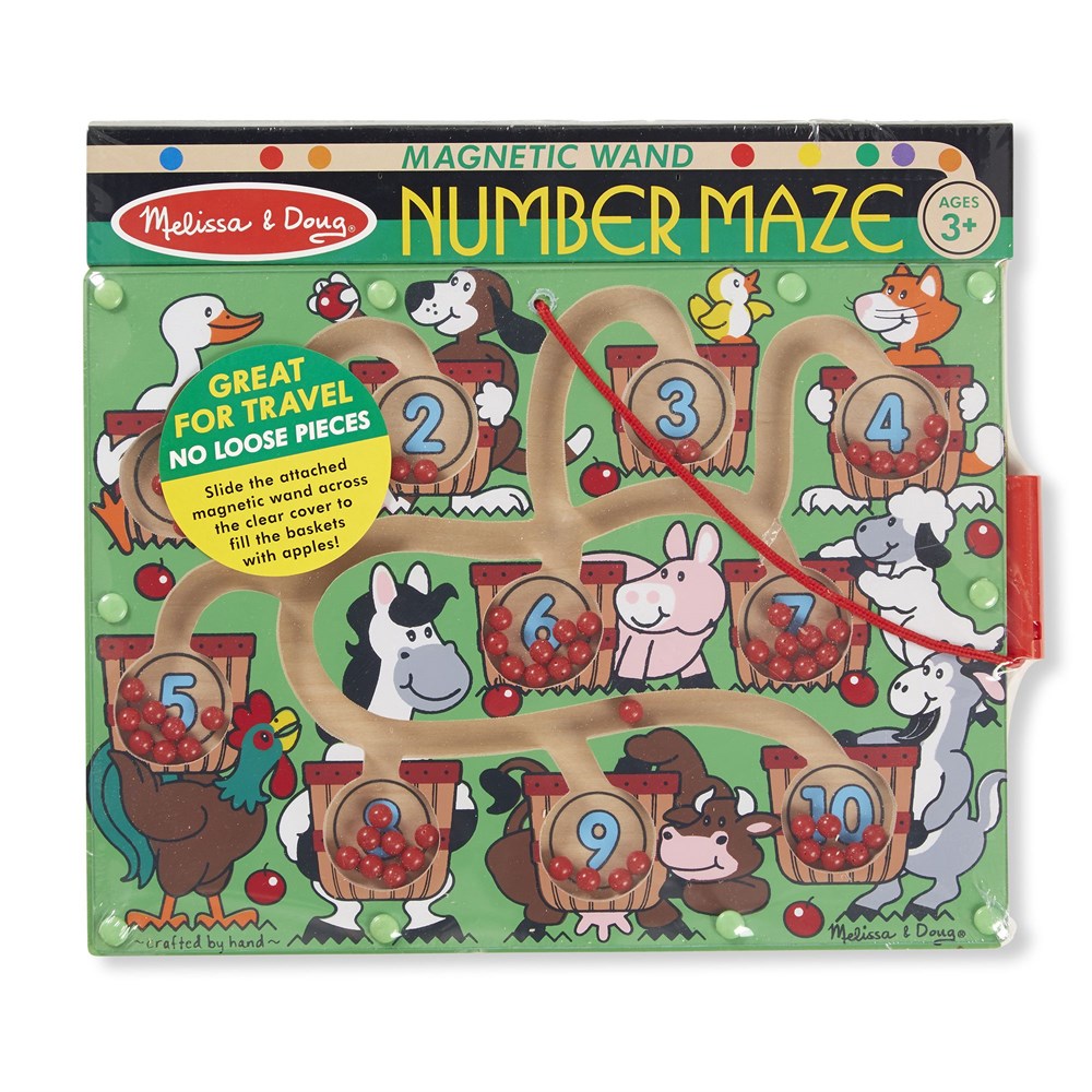Melissa and Doug AHŞAP MIKNATISLI LABİRENT YAPBOZ - SAYILAR