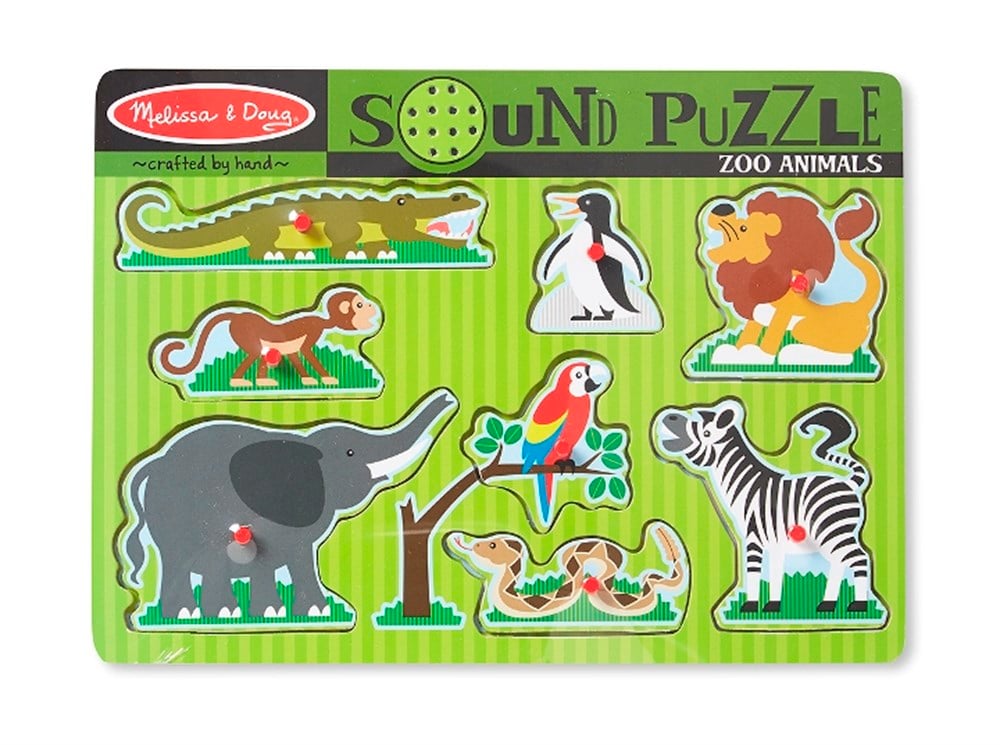 Melissa and Doug AHŞAP SESLİ YAPBOZ - HAYVANAT BAHÇESİ