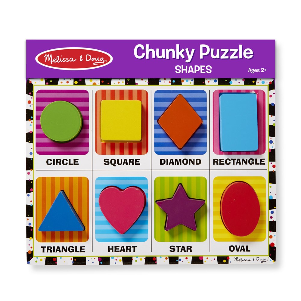 Melissa and Doug AHŞAP TOMBUL YAPBOZ -ŞEKİLLER