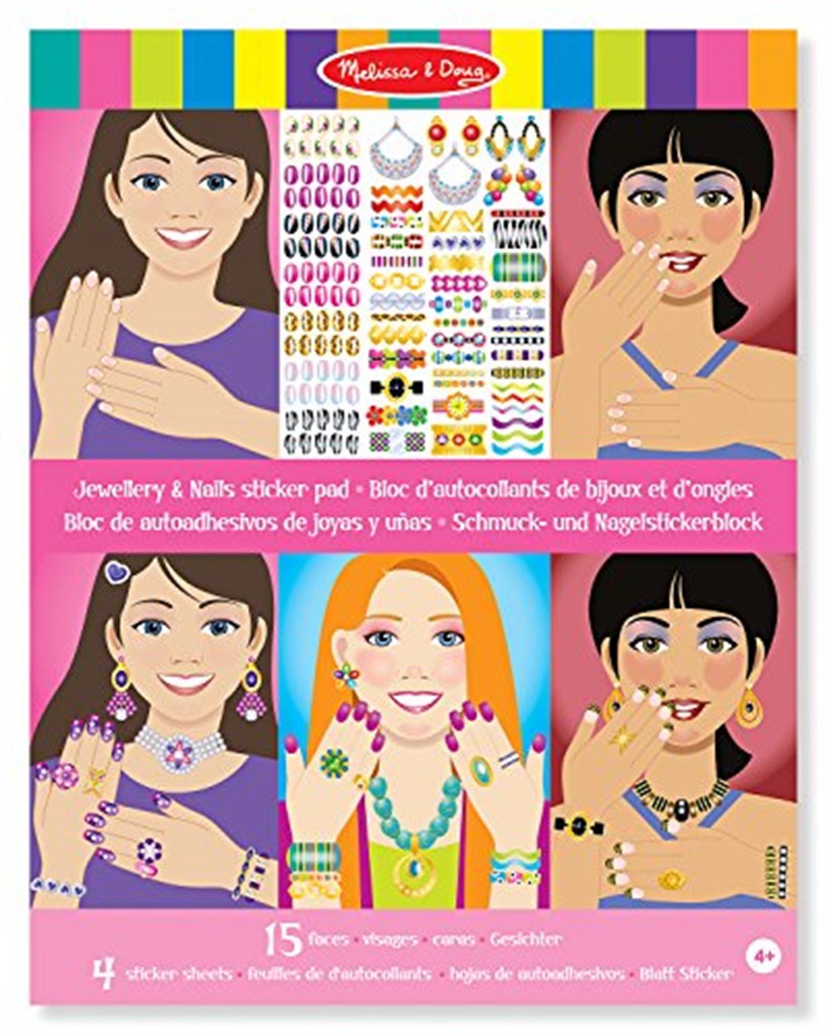 Melissa and Doug Çıkartma Kitabı - Takılar & Ojeler