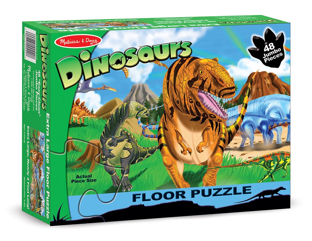 Melissa and Doug DEV YER YAPBOZU - DİNOZOR DÜNYASI (48 PARÇA)