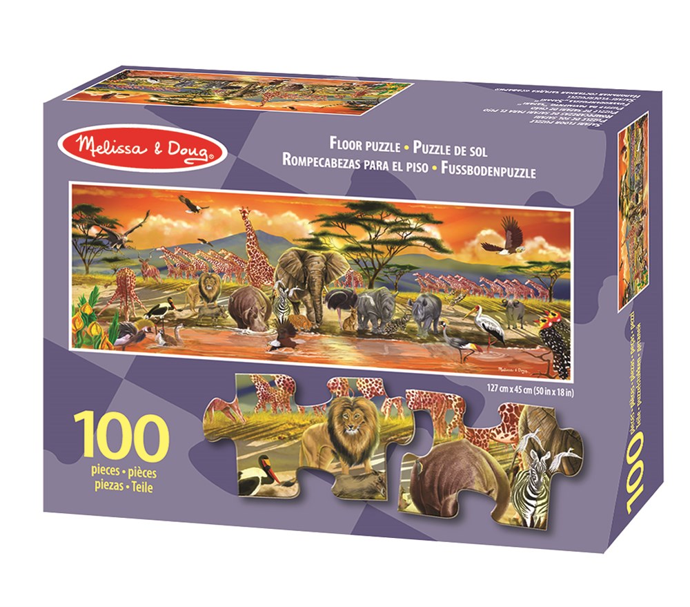 Melissa and Doug DEV YER YAPBOZU - SAFARİ (100 PARÇA)