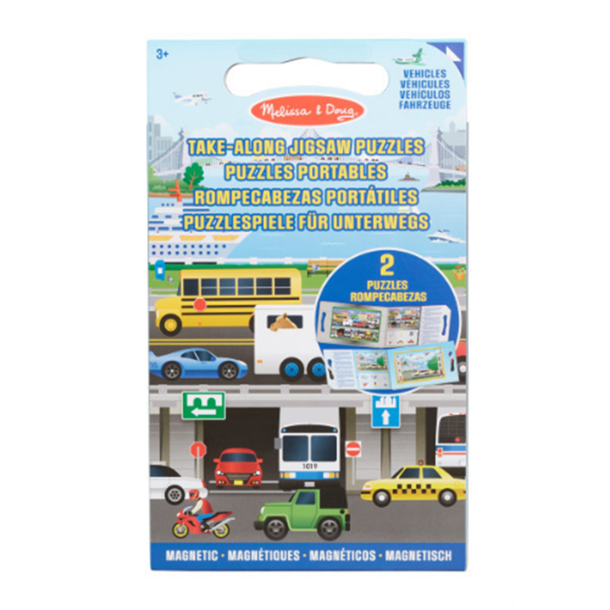Melissa and Doug Mıknatıslı Yapboz Seti - 2x15 - Araçlar