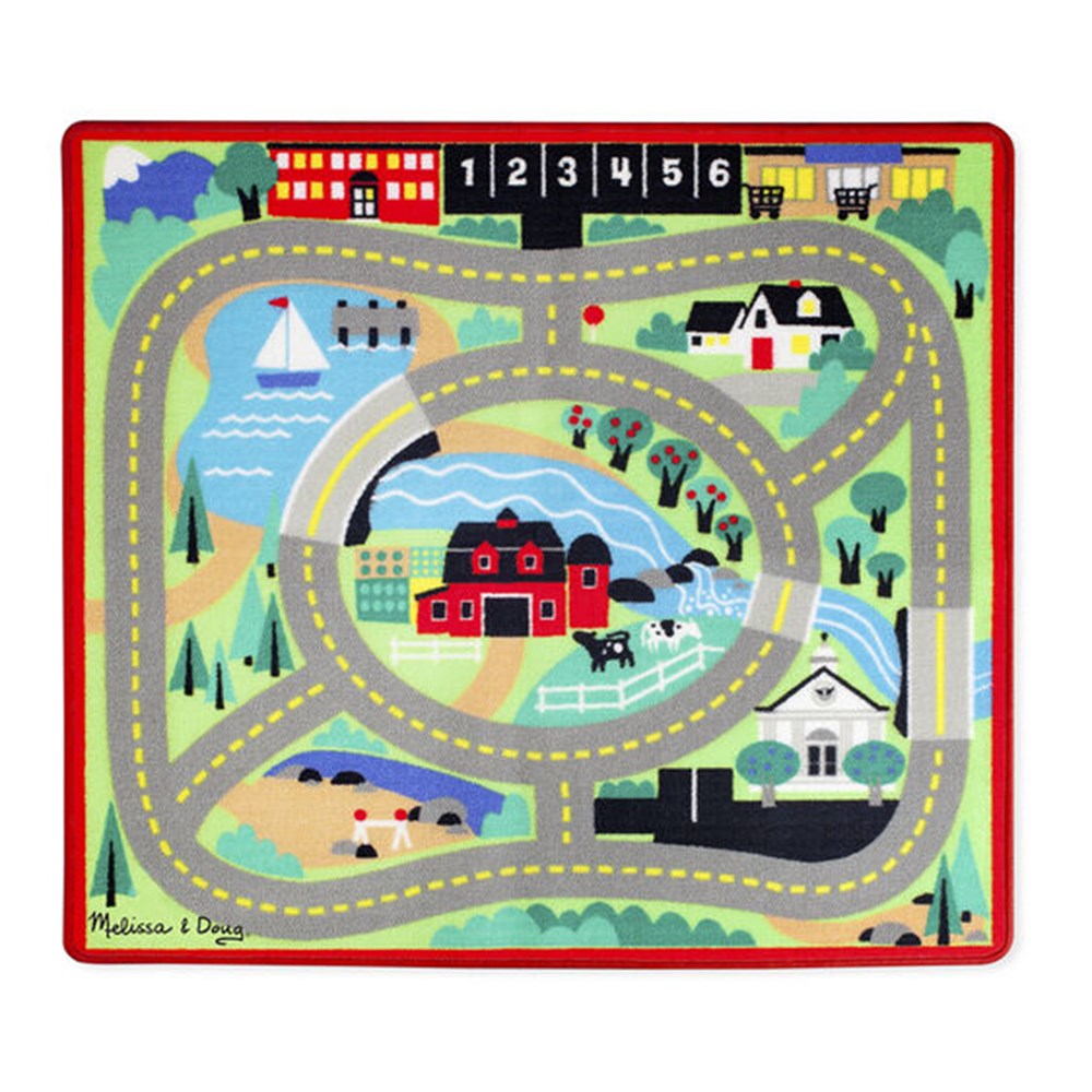 Melissa and Doug Oyun Halı Seti - Arabalar