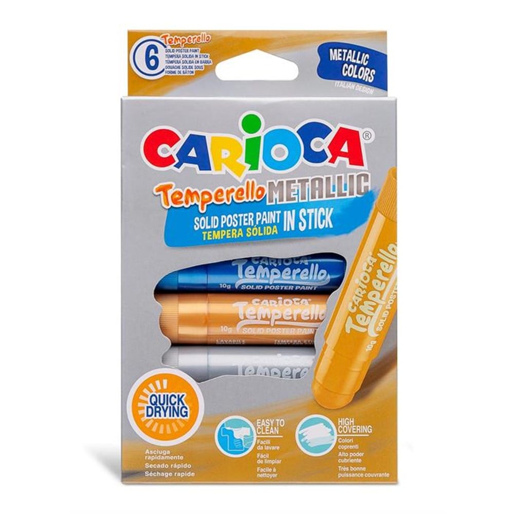 TEMPERELLO POSTER BOYA KALEMİ 6'LI – METALİK