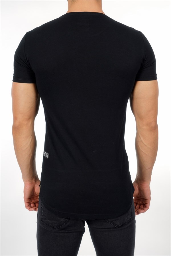 Rifles Kamuflajlı Siyah Erkek T-Shirt