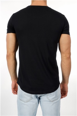Paris Baskılı Siyah Erkek T-Shirt