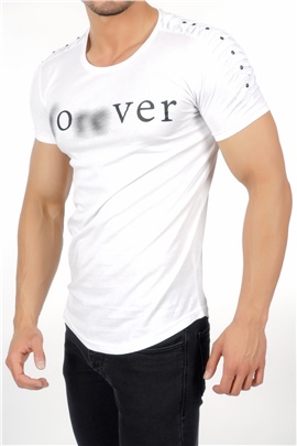 Forever Baskılı Beyaz Erkek T-Shirt