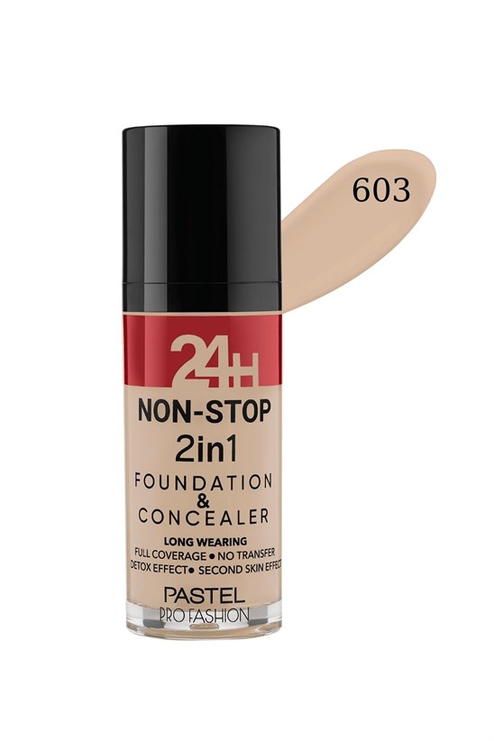 PASTEL PROFASHION 24H NON-STOP 2in1 FOUNDATION & CONCEALER 603
