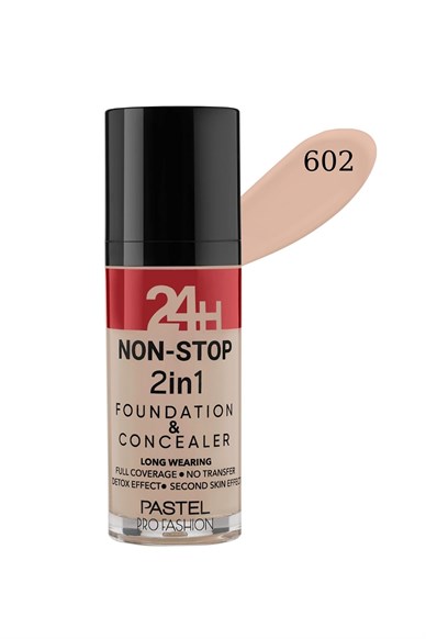 PASTEL PROFASHION 24H NON-STOP 2in1 FOUNDATION & CONCEALER 602