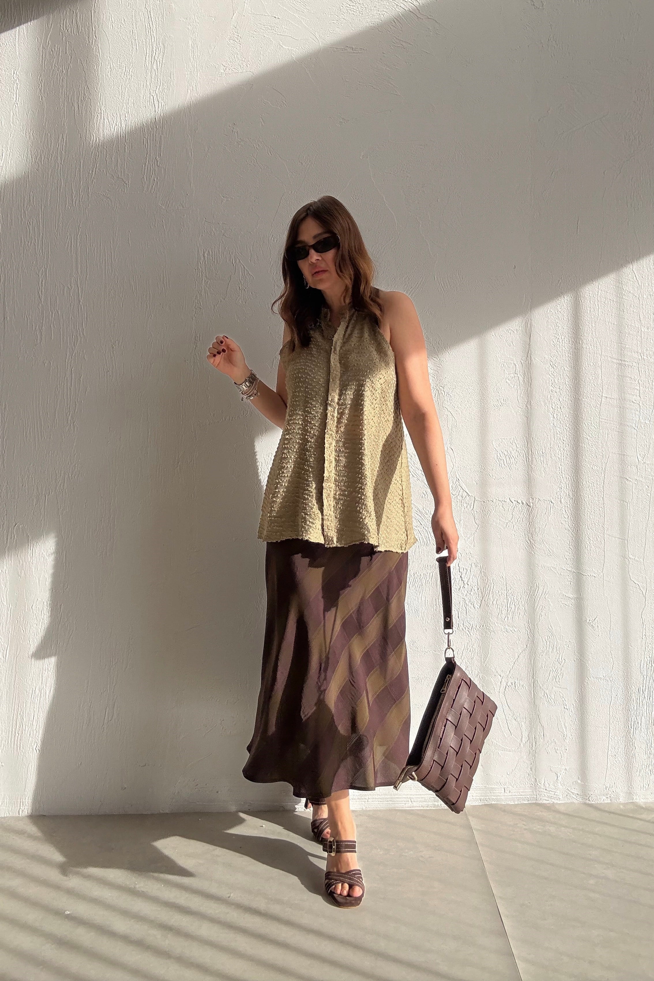 Geometrik Saten Etek 