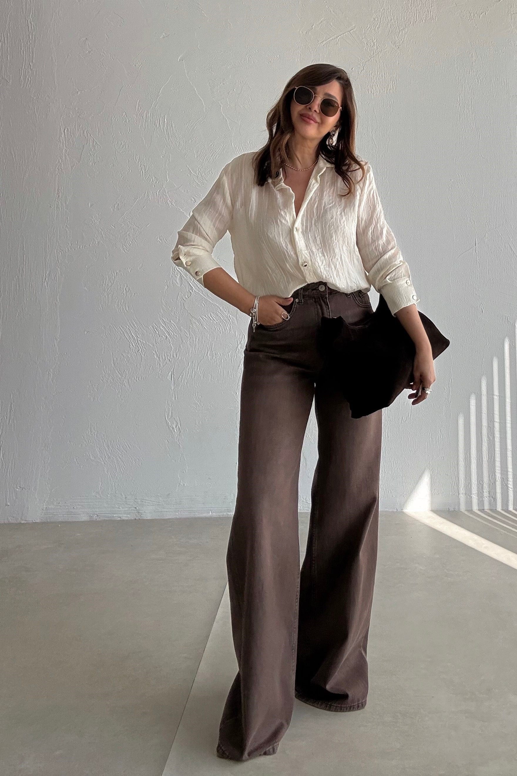 Kahverengi Palazzo Jean 