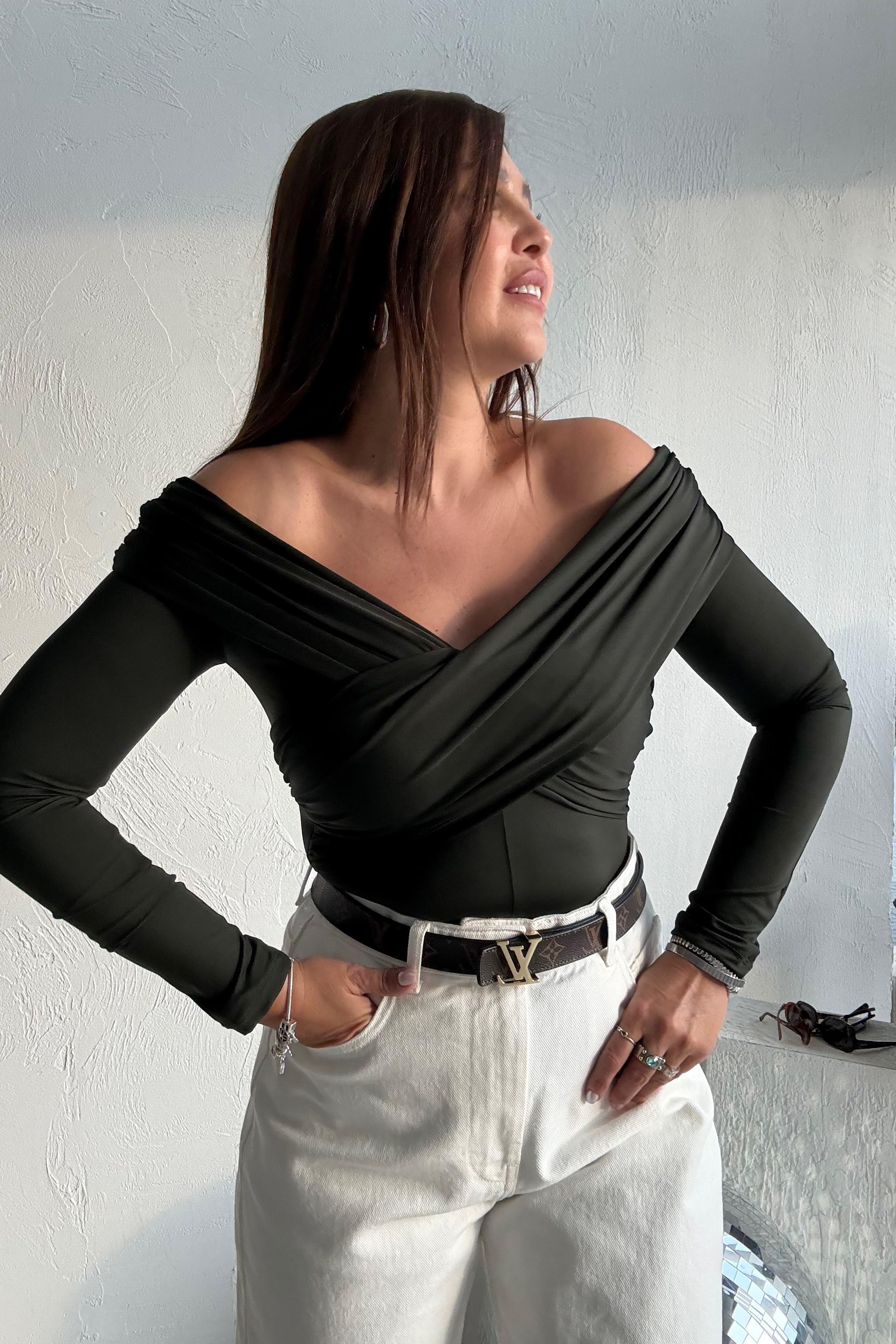 Koyu Yeşil Bodysuit 