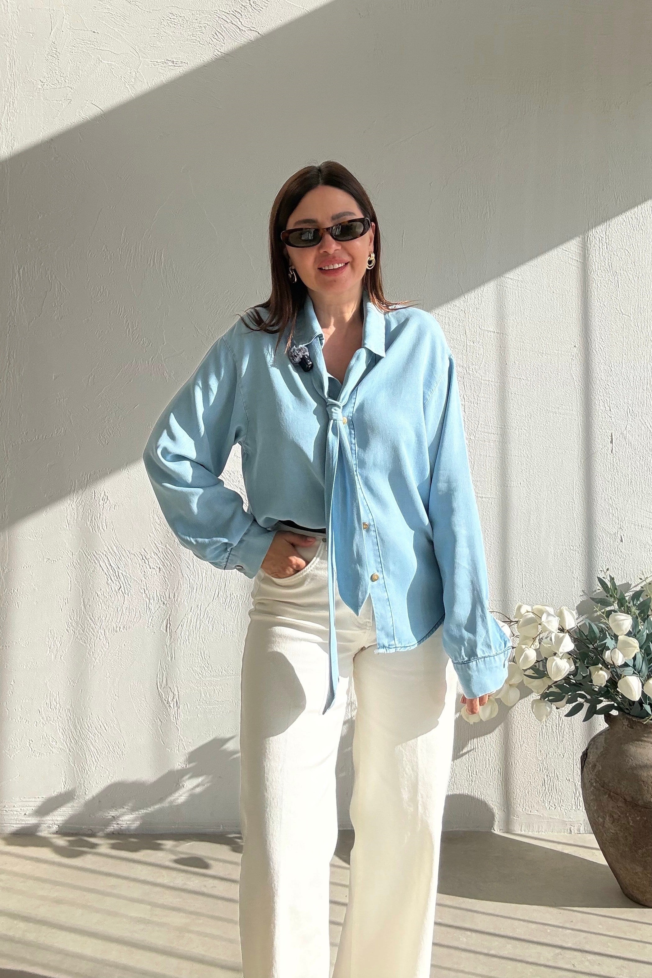 Mavi Kravatlı Comfort Gömlek 