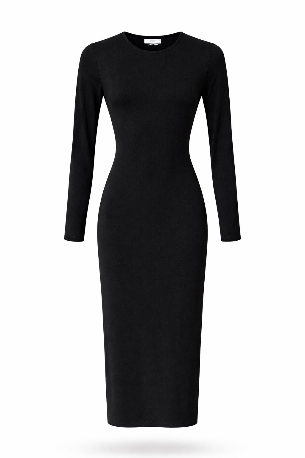 Siyah Sırt Dekolteli Uzun Elbise 