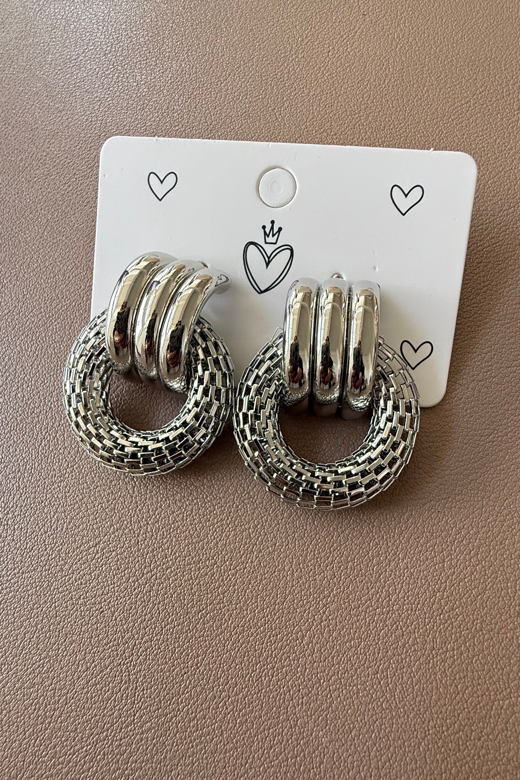 Yeni Silver Halat Küpe 