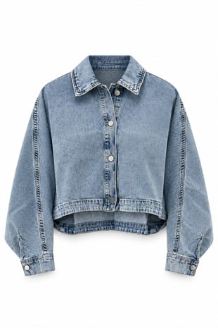Arvena Denim Gömlek Ceket BUZ MAVİSİ