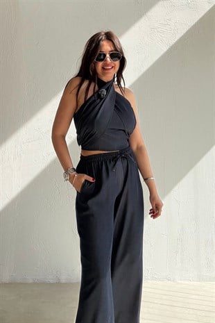 Büstiyer Pantolon Şık Takım LACİVERT
