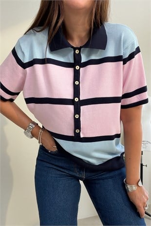 Candy Polo Yaka Triko LACİVERT