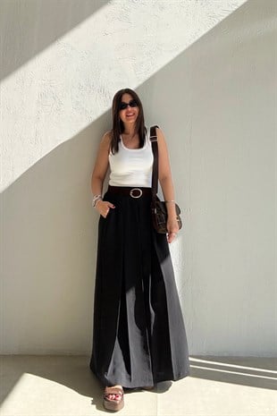 Etek Pantolon SİYAH