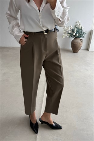 Haki Kapak Cepli Pantolon 