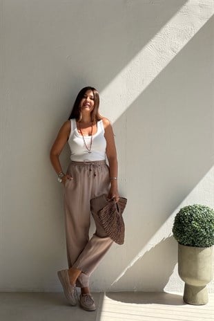 Havuç Kesim Giotelli Pantalon BEJ