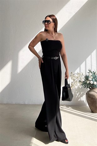 Siyah Pelerin Pantolon 