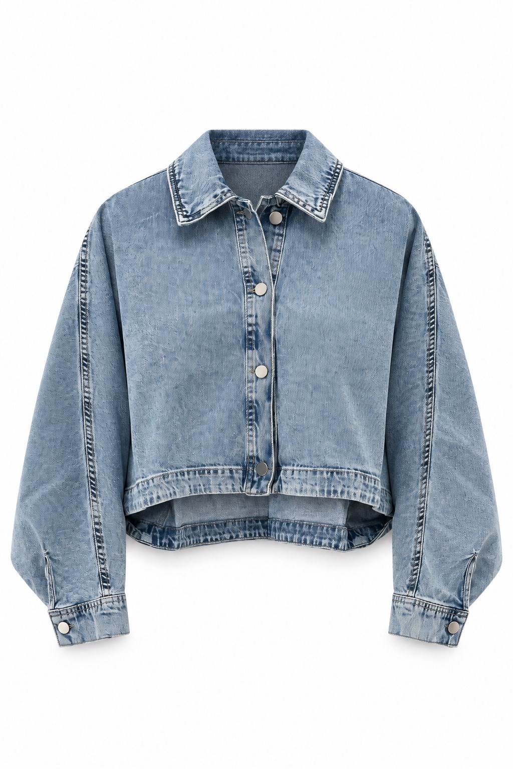 Arvena Denim Gömlek Ceket BUZ MAVİSİ