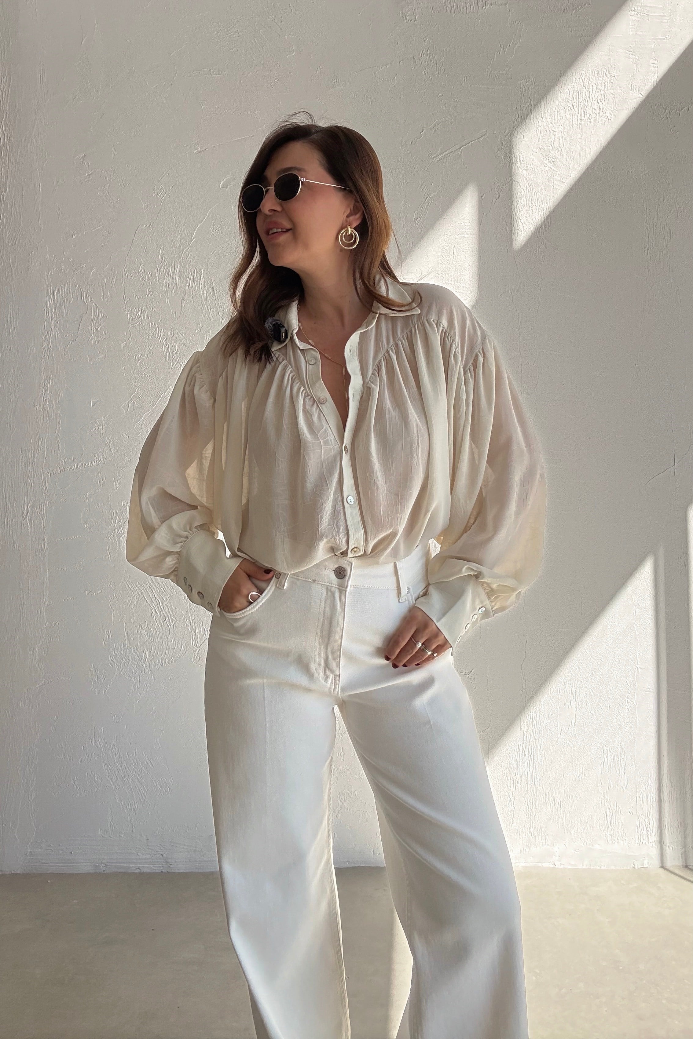 Bohem Drapeli Gömlek 