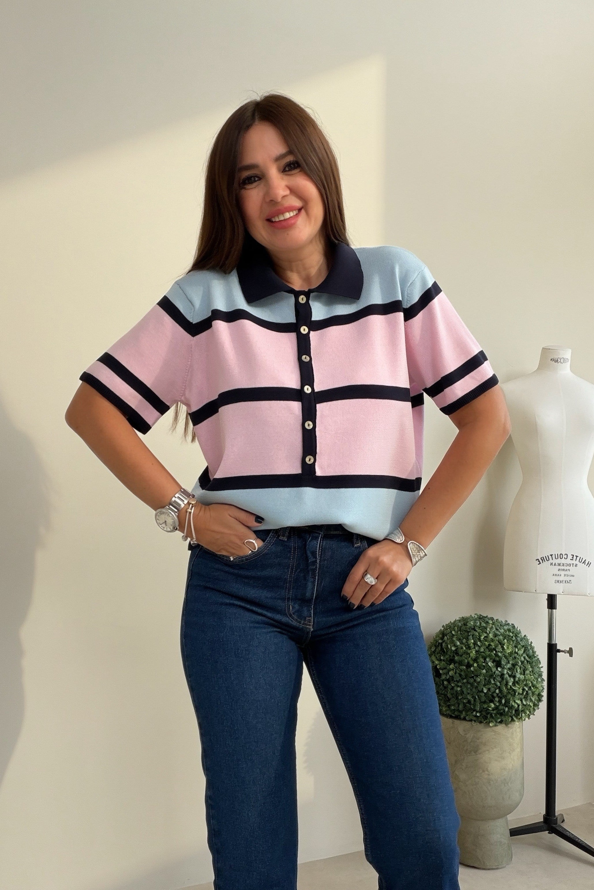 Candy Polo Yaka Triko LACİVERT