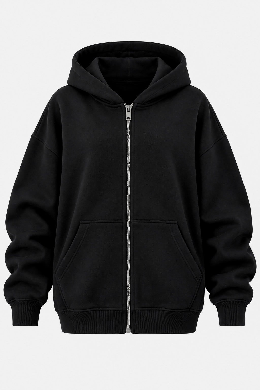 Fermuarlı Sweatshirt SİYAH