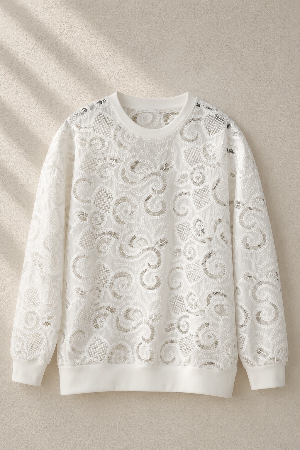 Fisto İşlemeli Sweatshirt EKRU