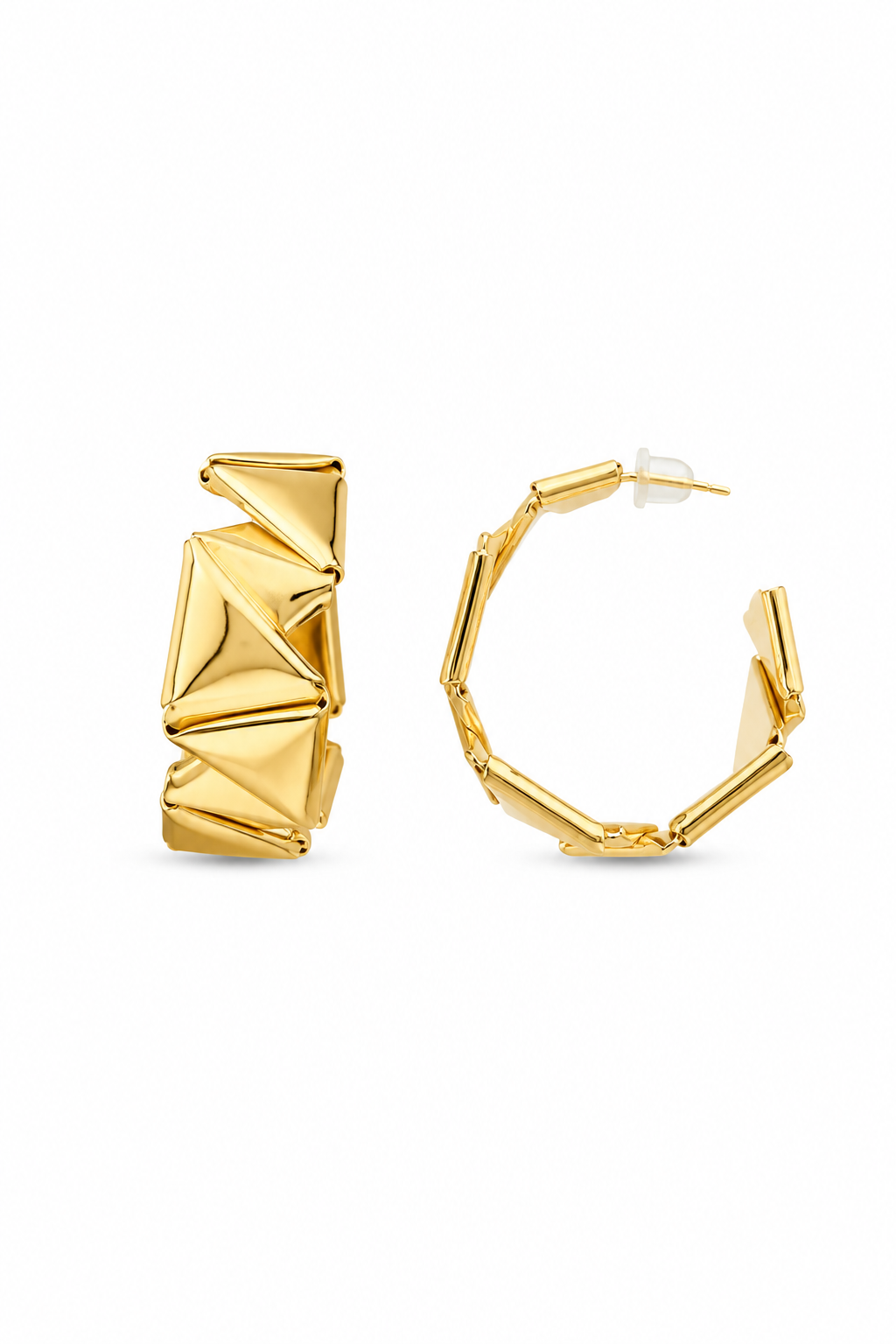 Geometrik Halka Küpe GOLD
