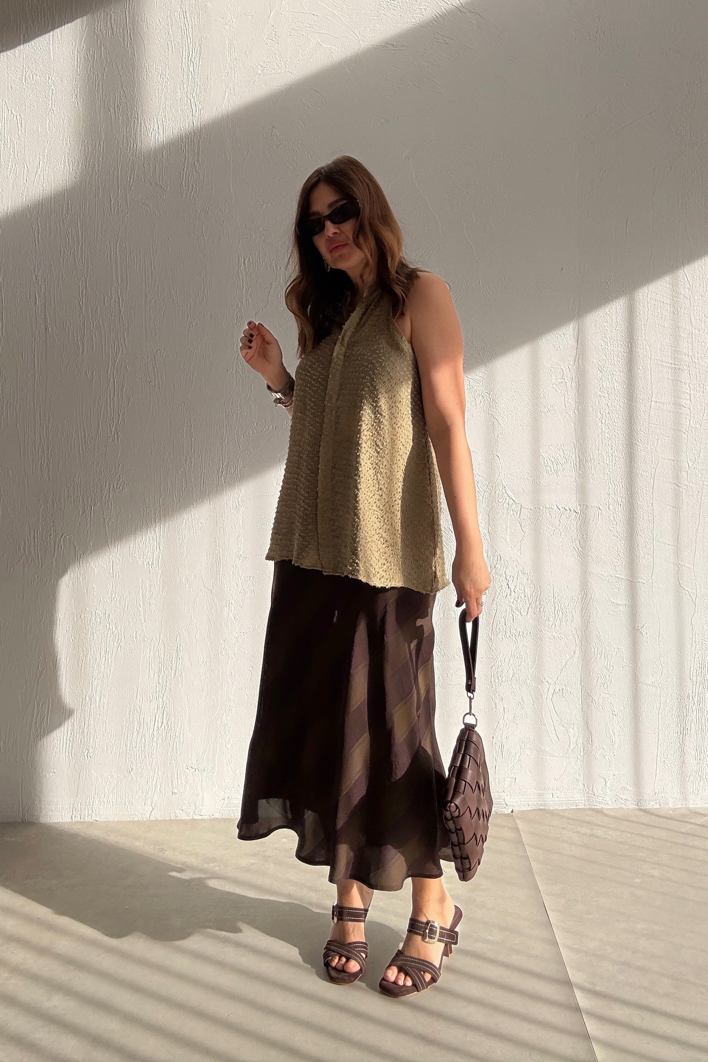 Geometrik Saten Etek 