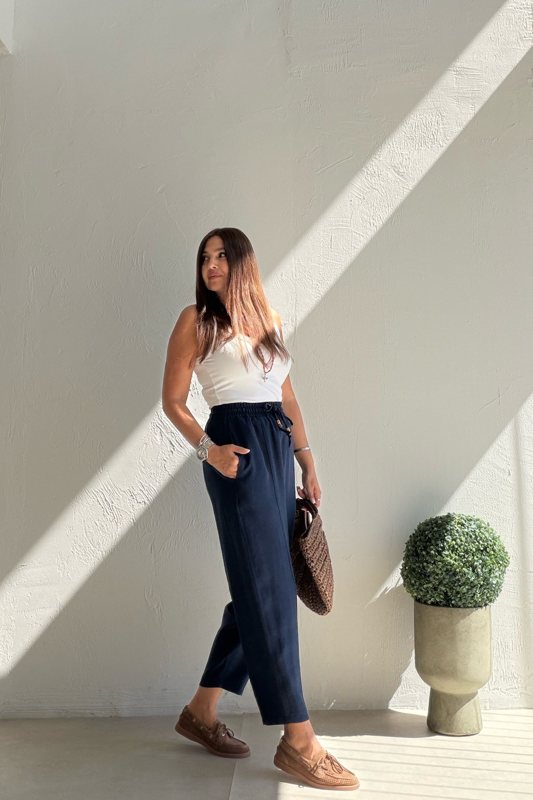 Havuç Kesim Giotelli Pantalon LACİVERT
