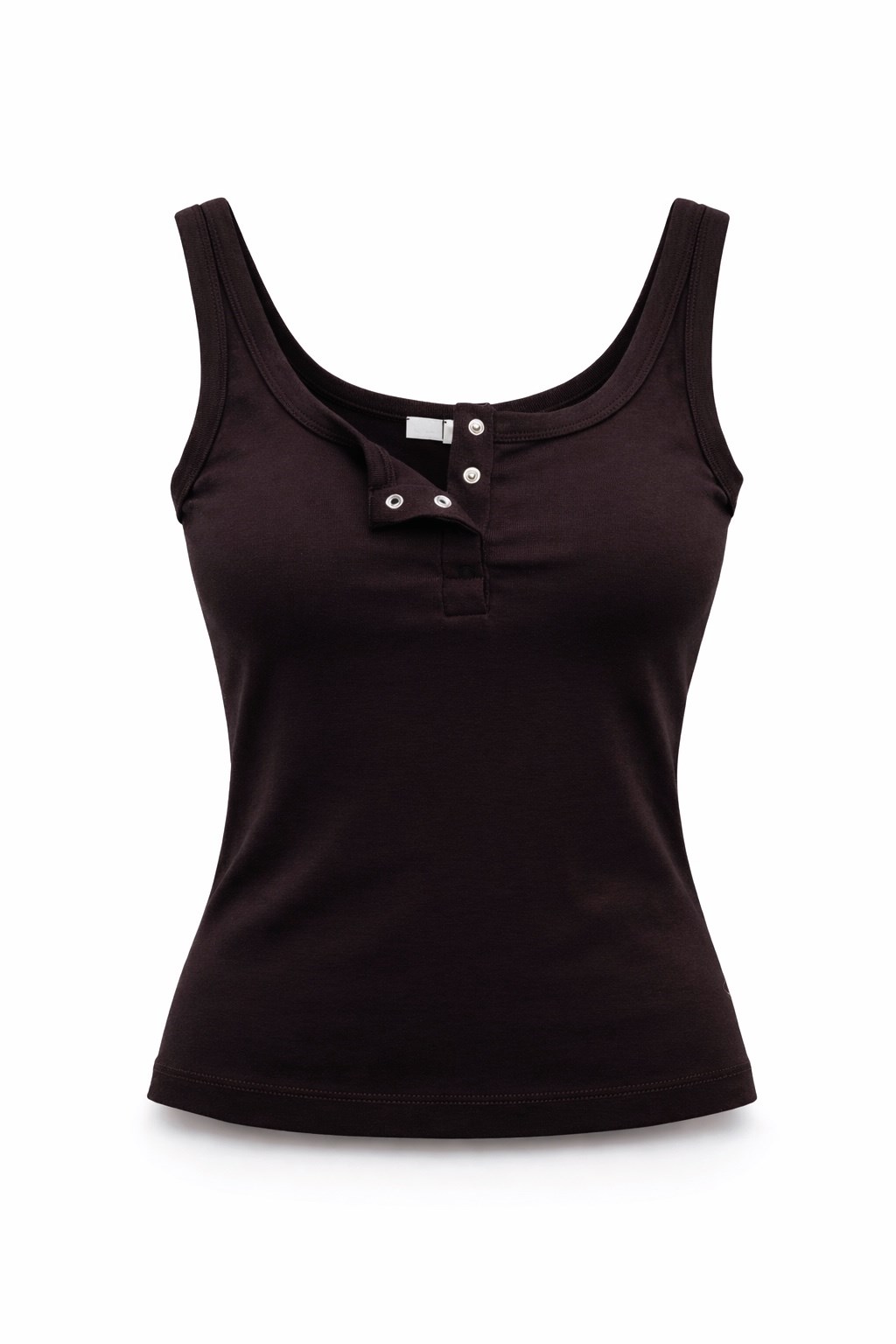 Kahverengi Düğmeli Askılı Basic 