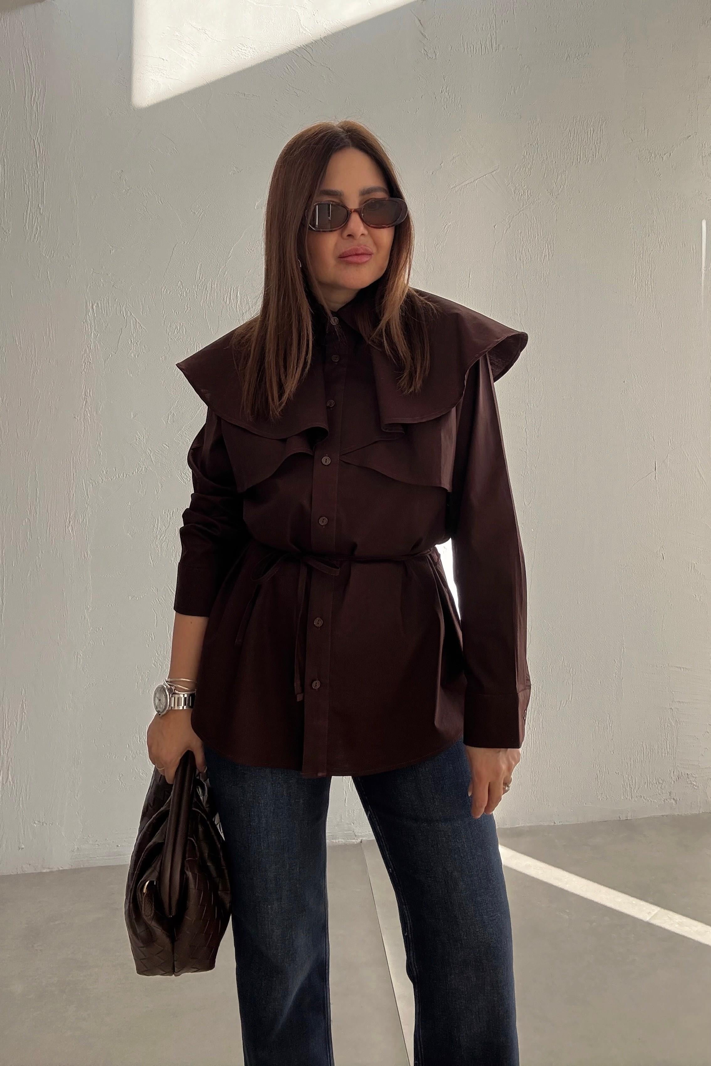 Kahverengi Retro Gömlek 