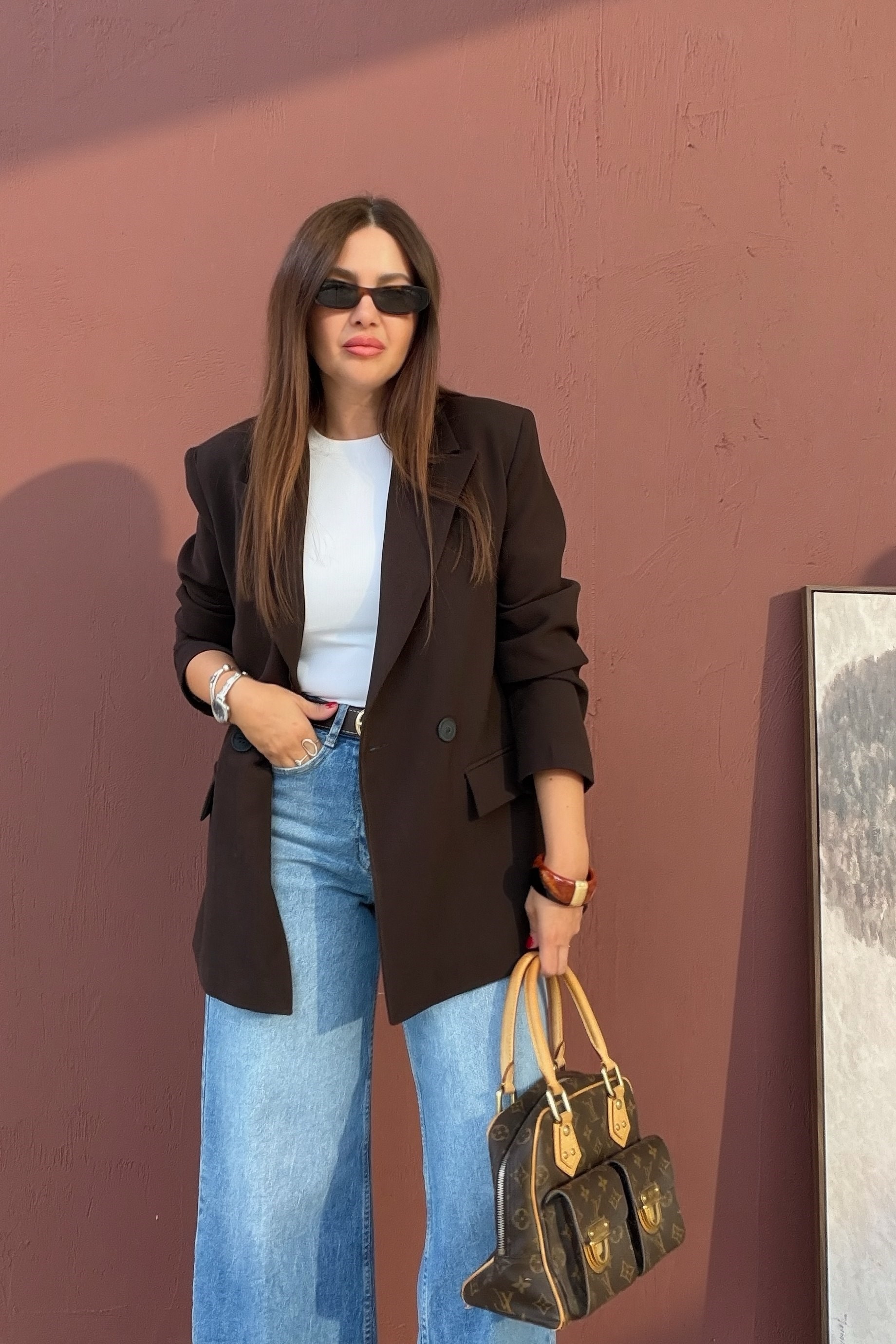 Kapak Cepli Blazer Ceket KAHVERENGİ