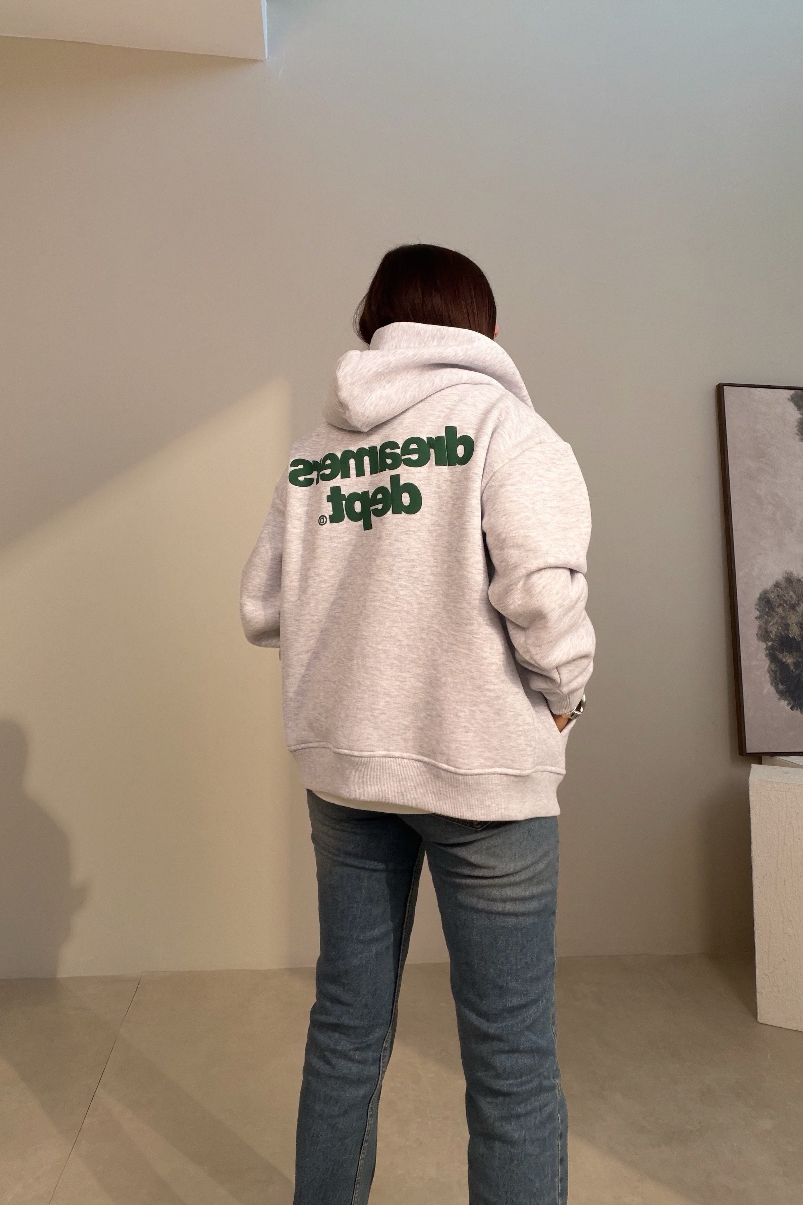 Kapüşonlu Sweatshirt GRİ