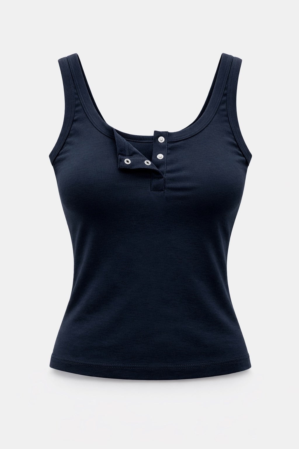 Lacivert  Düğmeli Askılı Basic 