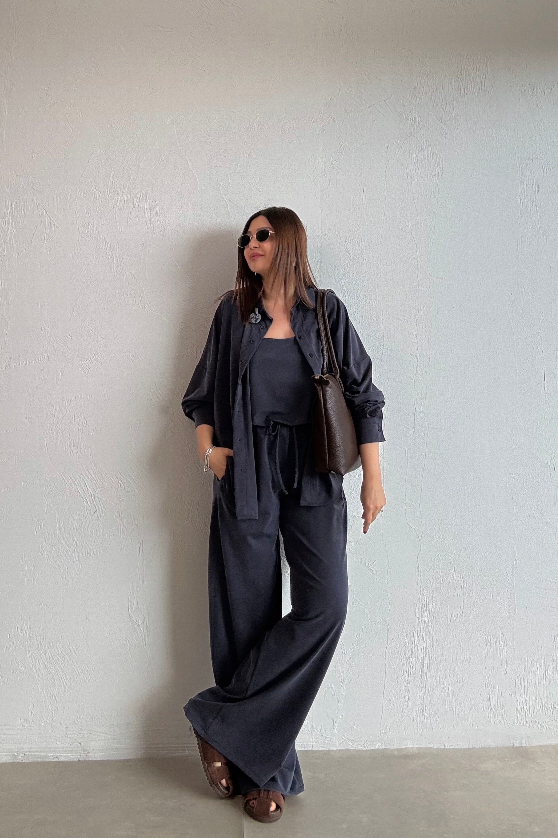 Lacivert  Üçlü Spor Takım 