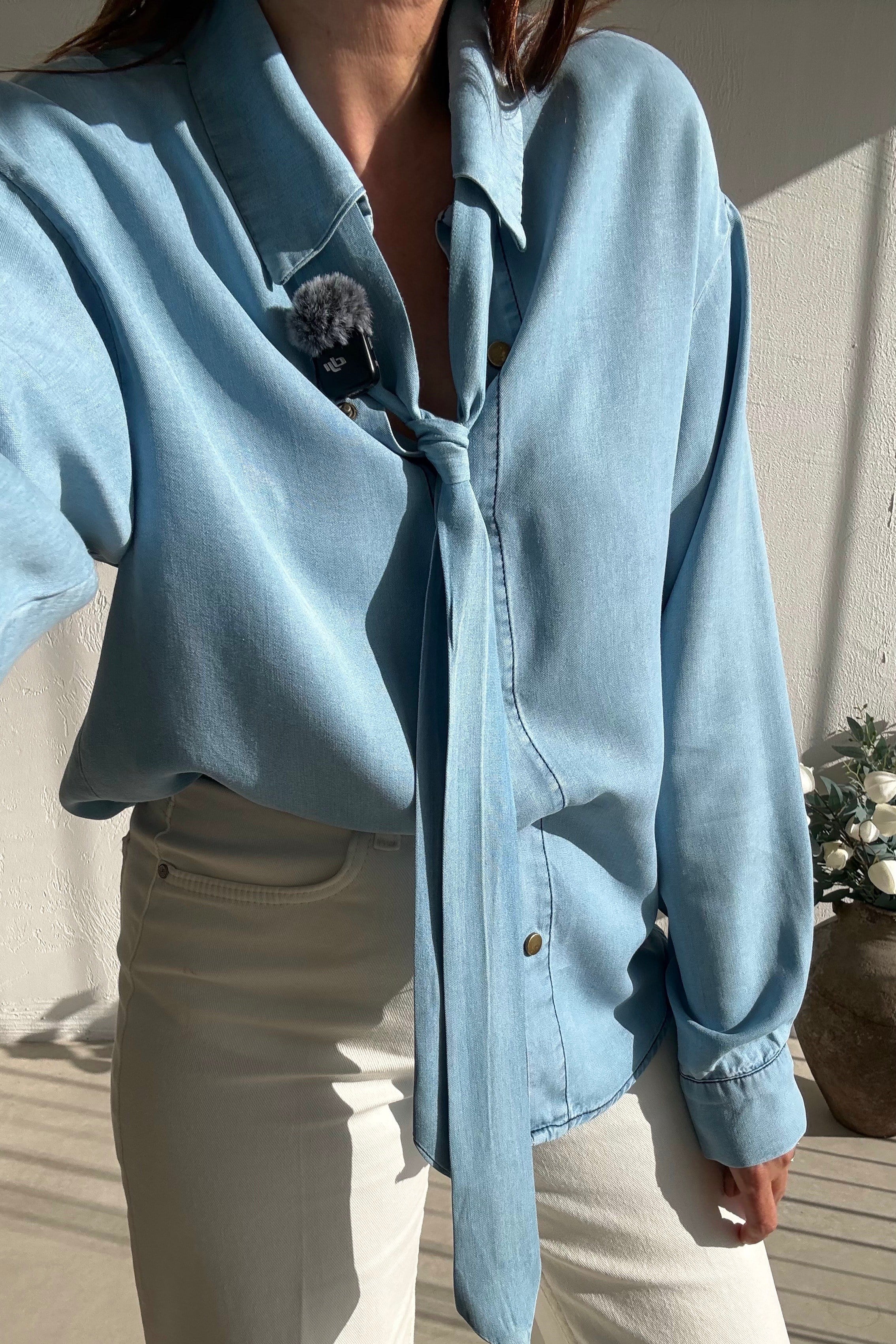 Mavi Kravatlı Comfort Gömlek 