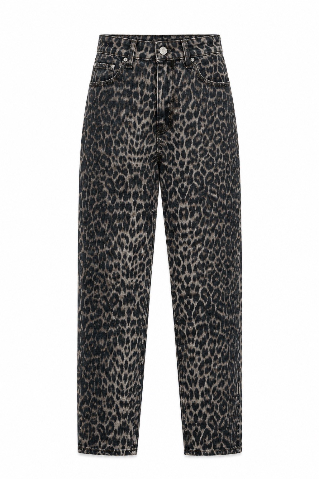 Panter Desenli Jean KAHVERENGİ