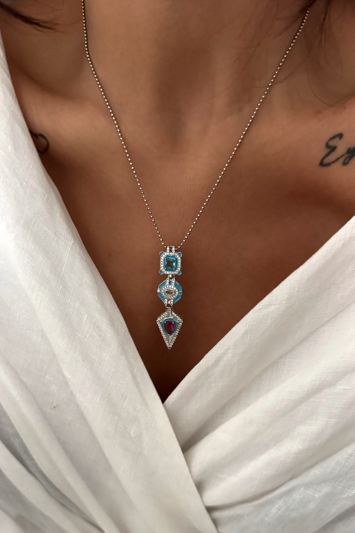 Silver Element Kolye 