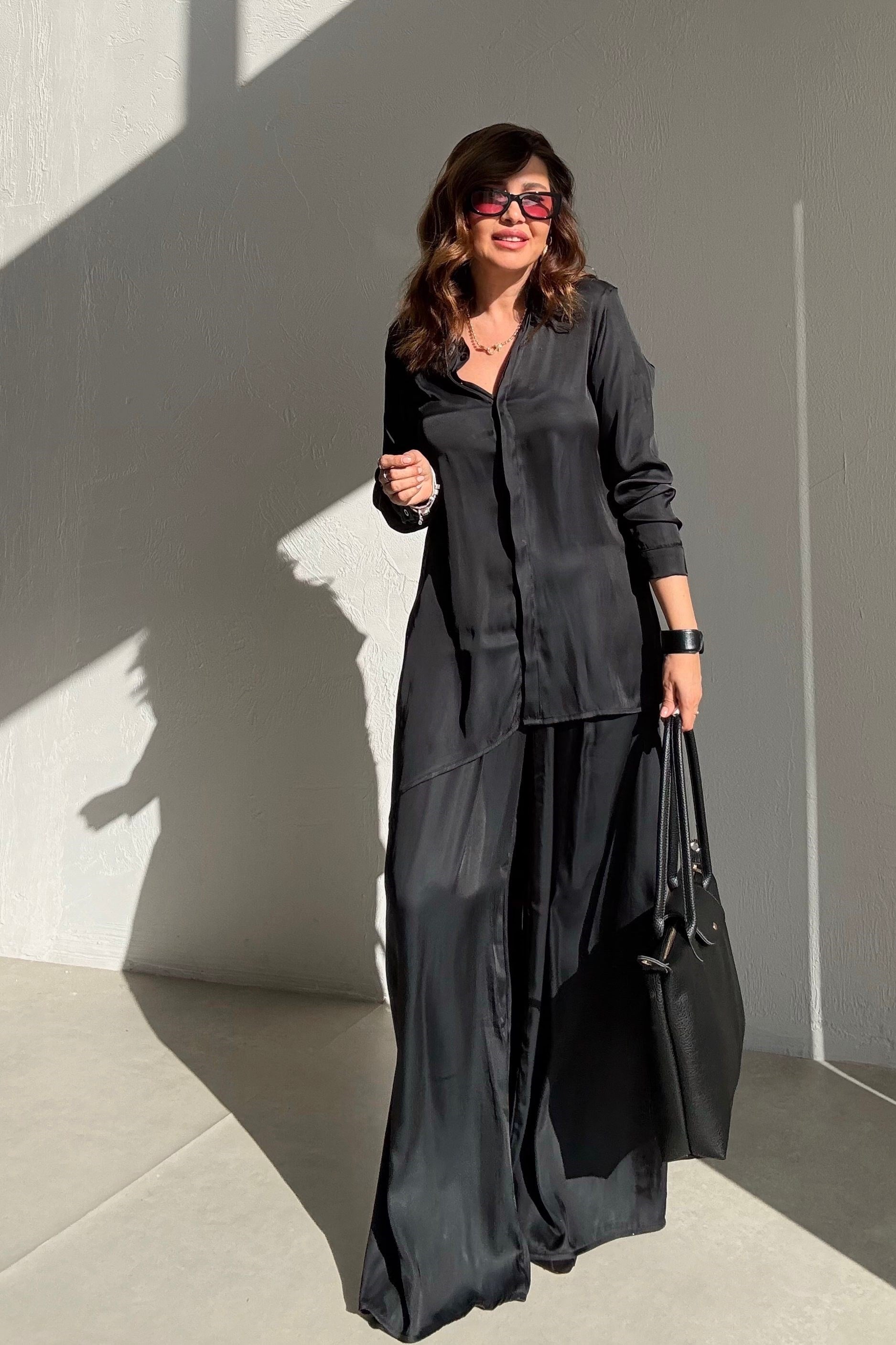 Siyah Dökümlü Relax Takım 