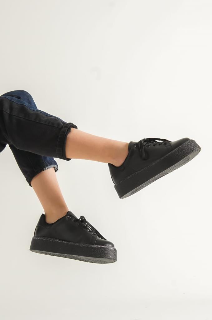 AyakkabıdaMarka 1048-Z Siyah Kadın Sneaker