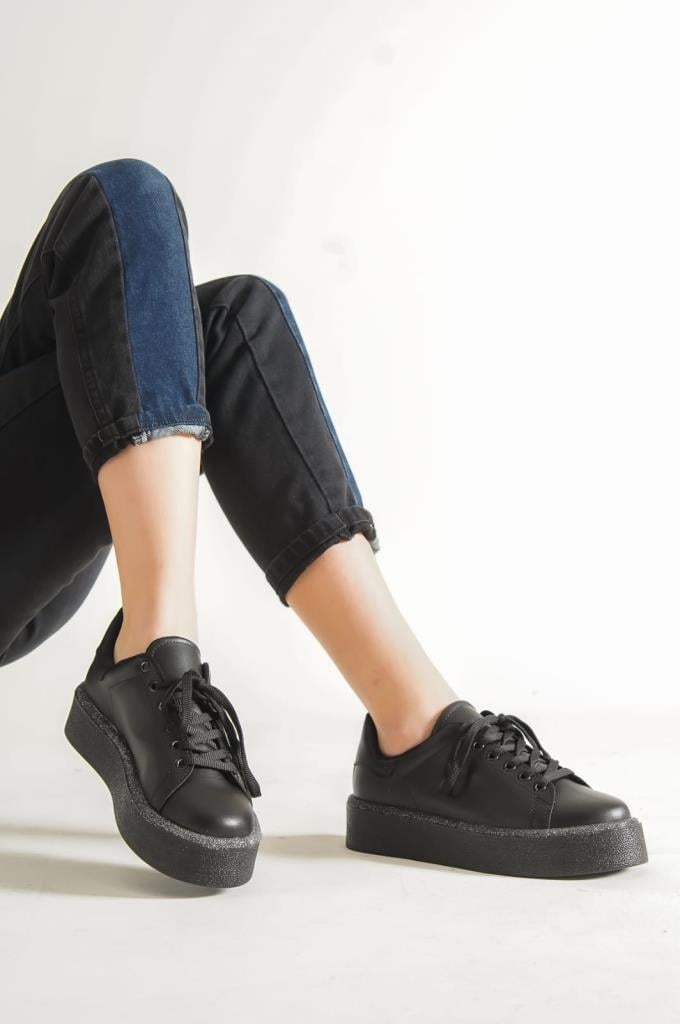 AyakkabıdaMarka 1048-Z Siyah Kadın Sneaker