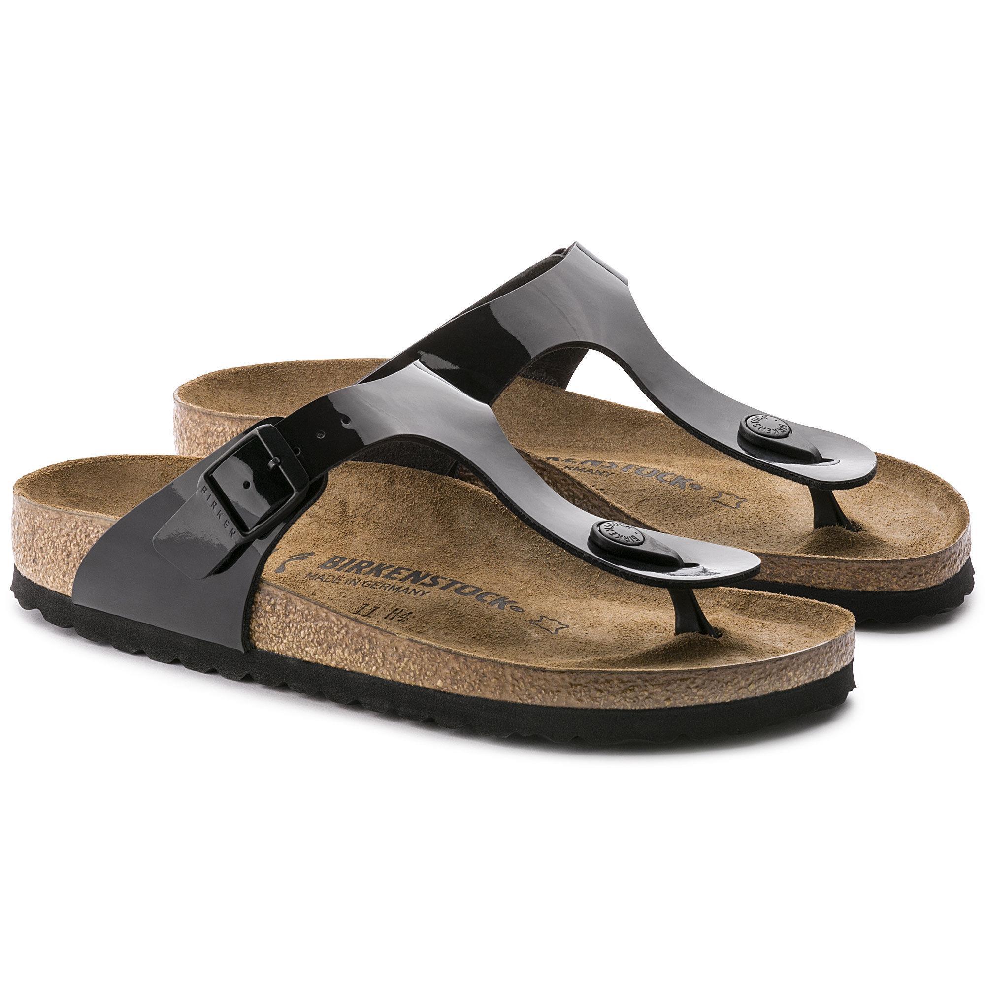 Birkenstock 0043661 Gizeh Black Patent Kadın Terlik