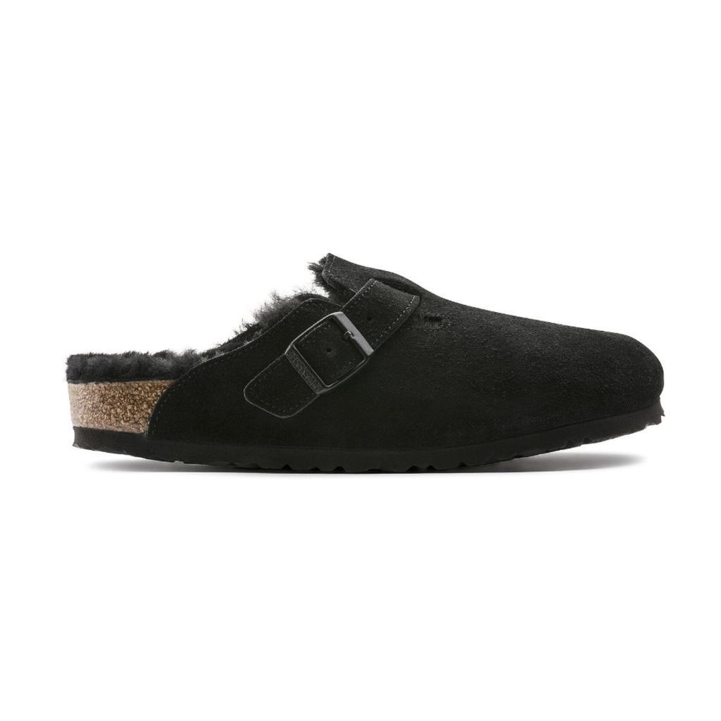 Birkenstock 0259883 Boston VL/Shearling Black Kadın Terlik